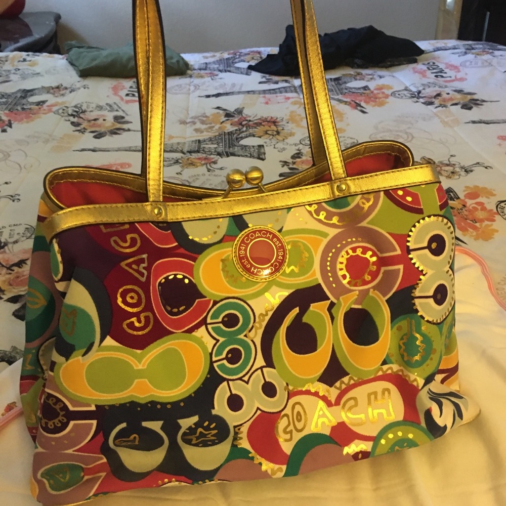 Authentic multicolor satchel like NEW
